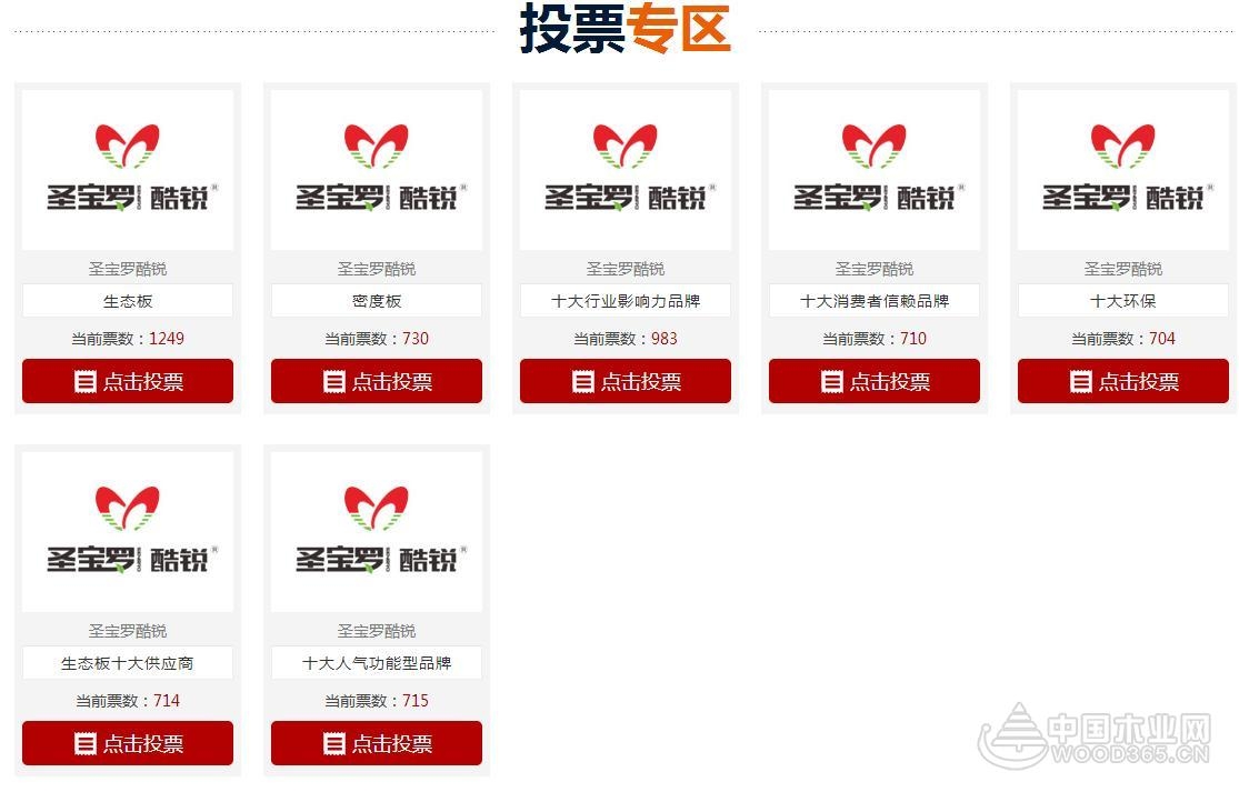 圣宝罗生态板参加尊宝娱乐十大品牌网络评选,朋友圈火热投票中