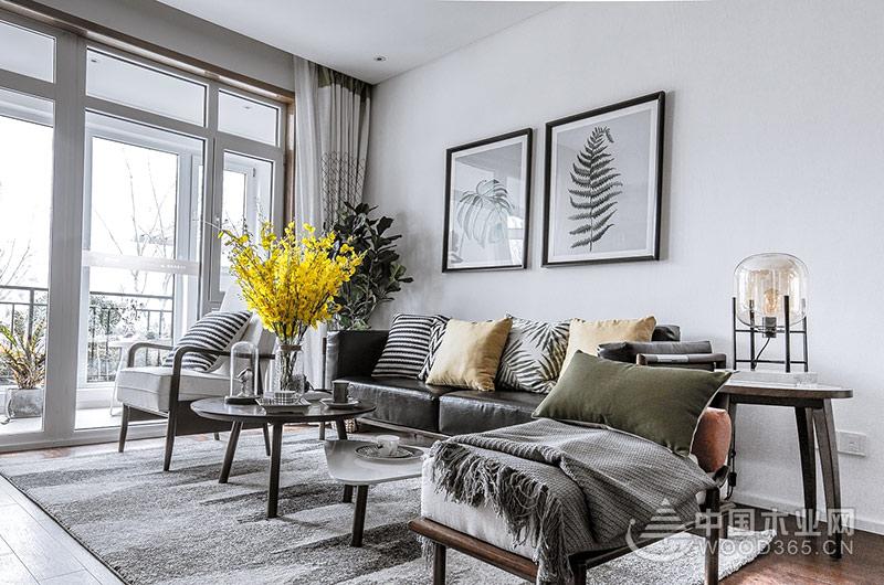 现代简约风格，120平米房子装修效果图-中国木业网