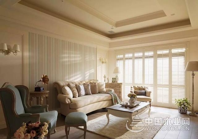 165㎡美式乡村风格效果图,拱形门、文化砖、百叶窗