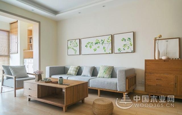 佛意爆棚,89平原木混搭风两房一厅装修效果图