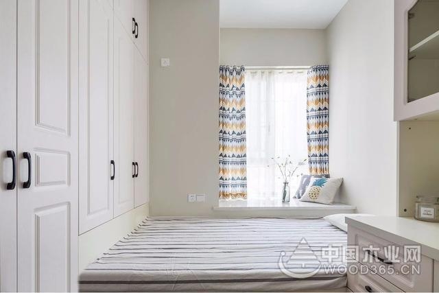 吧台组成的清新小隔断,117平方慰温馨三室一厅