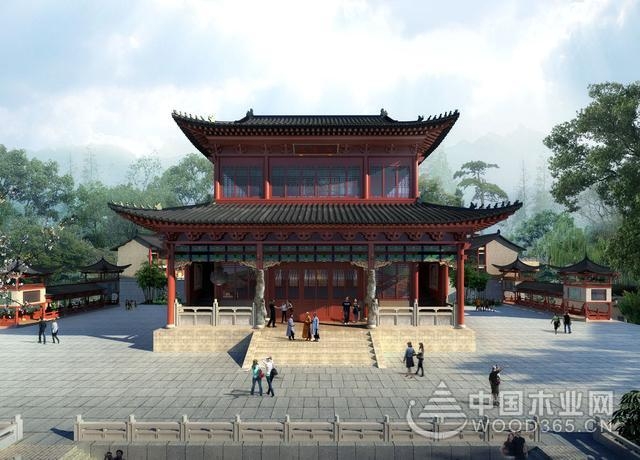 古建筑效果图古建寺庙设计案例图片展示