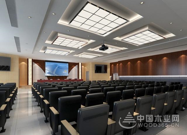 以下为多功能报告厅效果图,学术报告厅装修设计效果图