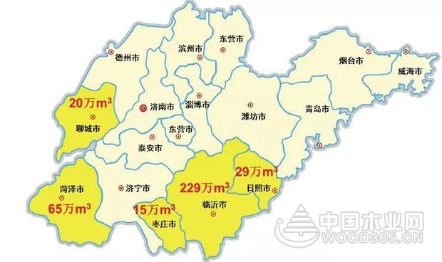 山东省刨花板生产线及产能分布概况