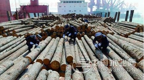 2018年一季度中国原木进口量1438万立方米