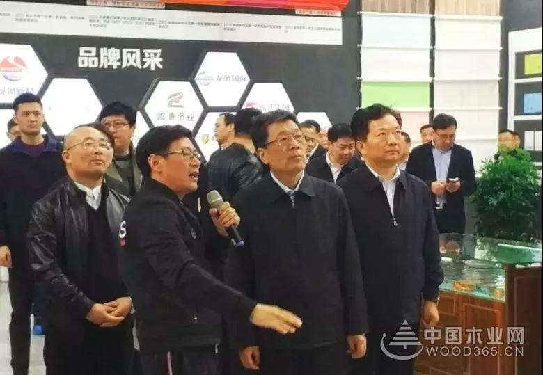 临沂市领导一行视察新旧动能转换木业展