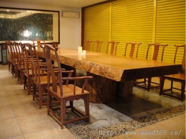 大板实木 现代大板桌 刺猬紫檀大板家具 非洲花梨木实木原木办公桌