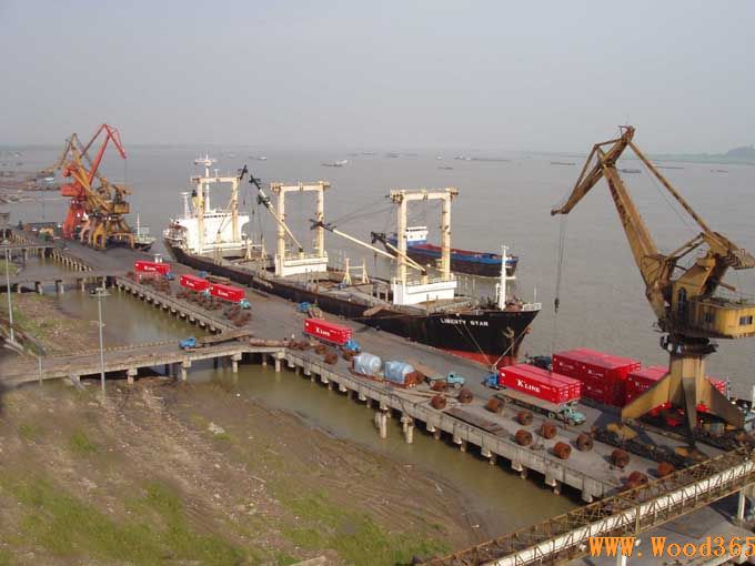 前10月扬州港出口木材吞吐量降幅大
