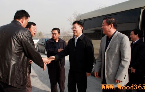 兵团党委组织部长宋浩到德坤公司德华板材厂考察